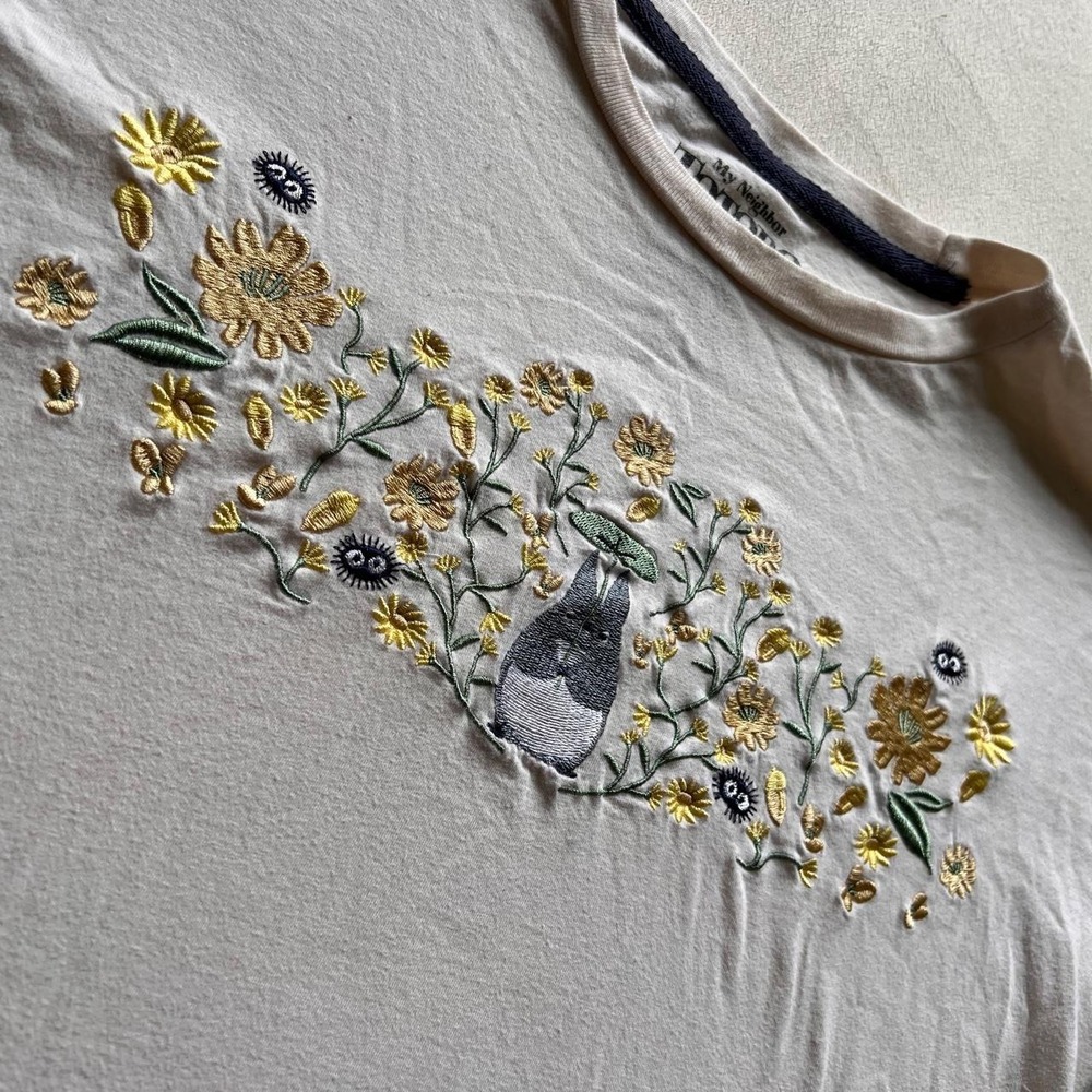 My Neighbor Totoro Cottagecore Embroidered Prairie Anime Studio Ghibli